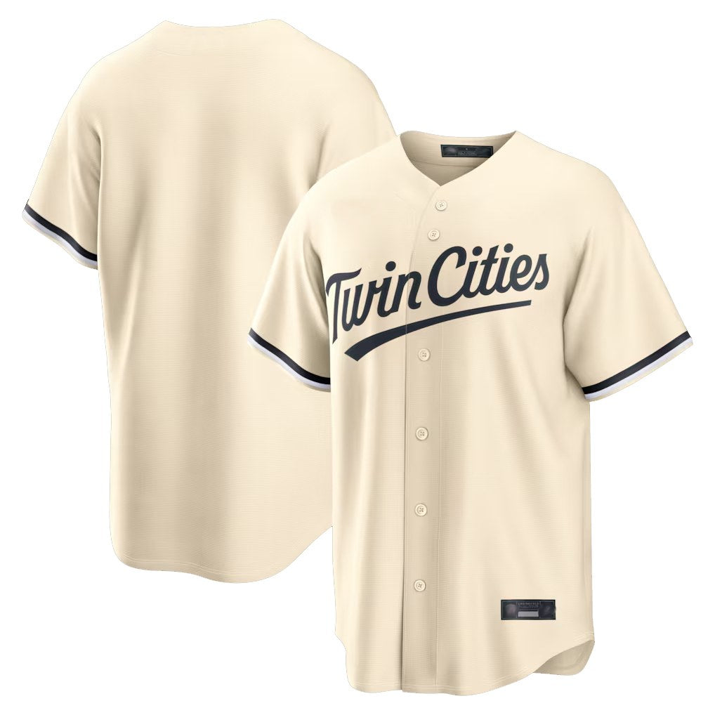 Minnesota Twins Blank Player Cream CONTONGame Limited Home Stitched Jerseys