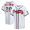 Atlanta Braves #30 Drake Baldwin USA 250 Fourth of July Home Stadium Jersey - White CONTON