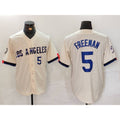 Los Angeles Dodgers #5 Freddie Freeman Number Cream CONTON 2024 City Connect Limited Stitched Jerseys