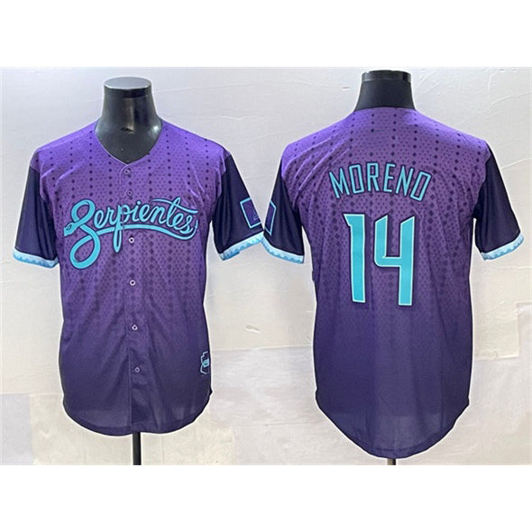Arizona Diamondbacks #14 Gabriel Moreno Purple CONTON 2025 City Connect Limited Stitched Jersey