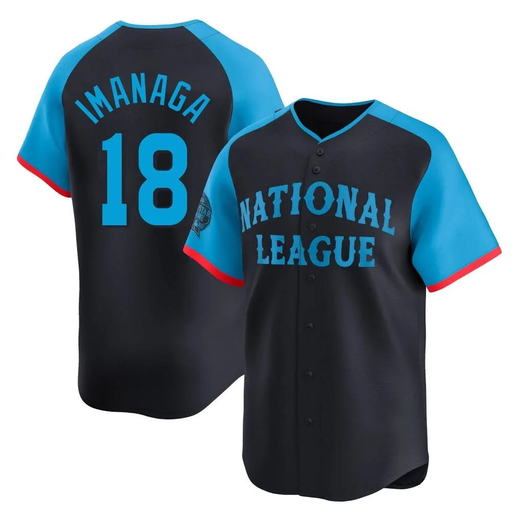 Chicago Cubs #18 Shota Imanaga Player Navy CONTON National League All-Star Limited Home Stitched Jerseys