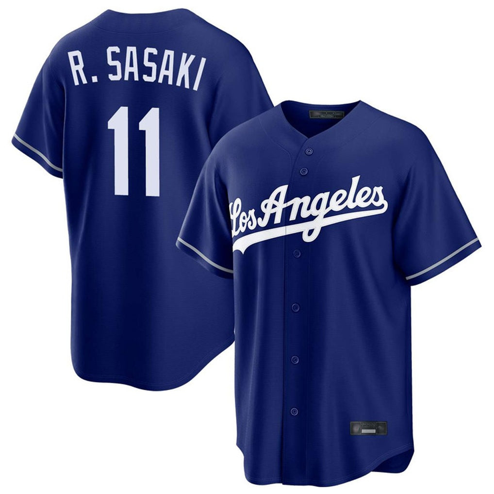 Los Angeles Dodgers #11 Roki Sasaki Player Royal CONTON Game Stitched Jerseys