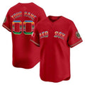 Custom Boston Red Sox Mexico Vapor Premier Limited Jersey ¨C Red CONTON