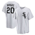 Chicago White Sox #20 Miguel Vargas White CONTON Home Replica Jersey