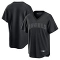 Los Angeles Angels Blank Player Black CONTON Pitch Fashion T-shirt Stitched Jerseys