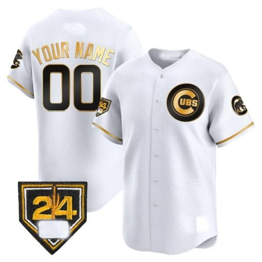 Custom Chicago Cubs 2024 Spring Training Patch Vapor Premier Limited Jersey V2 ¨C All Stitched-White CONTON