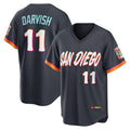 San Diego Padres #11 Yu Darvish Obsidian CONTON 2026 City Connect Stadium Jersey