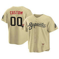 Custom Arizona Diamondbacks Gold CONTON ACTIVE PLAYER 2021 City Connect Cool Base Stitched Jersey