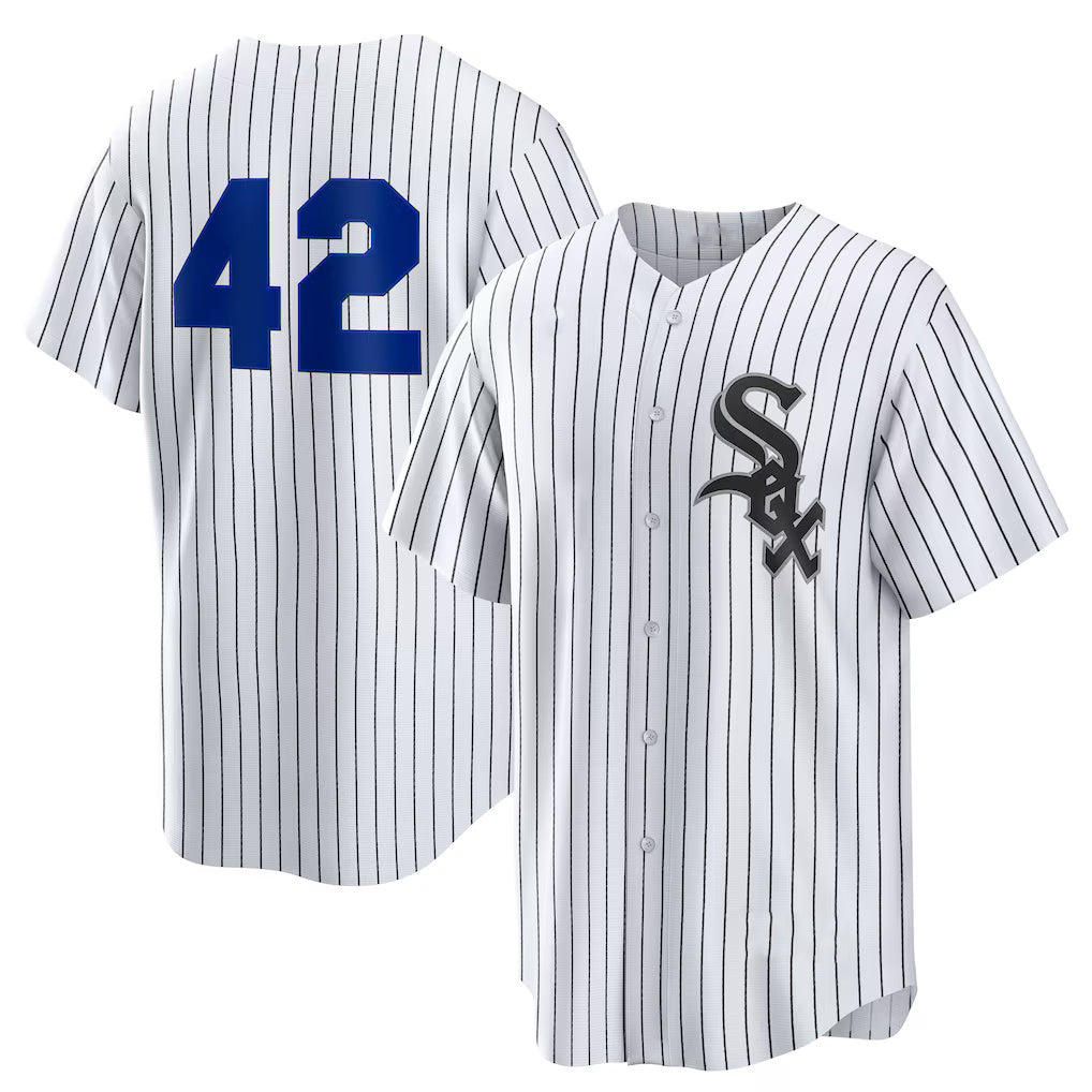 Chicago White Sox #42 Jackie Robinson White CONTON Home 2025 Day Replica Jersey