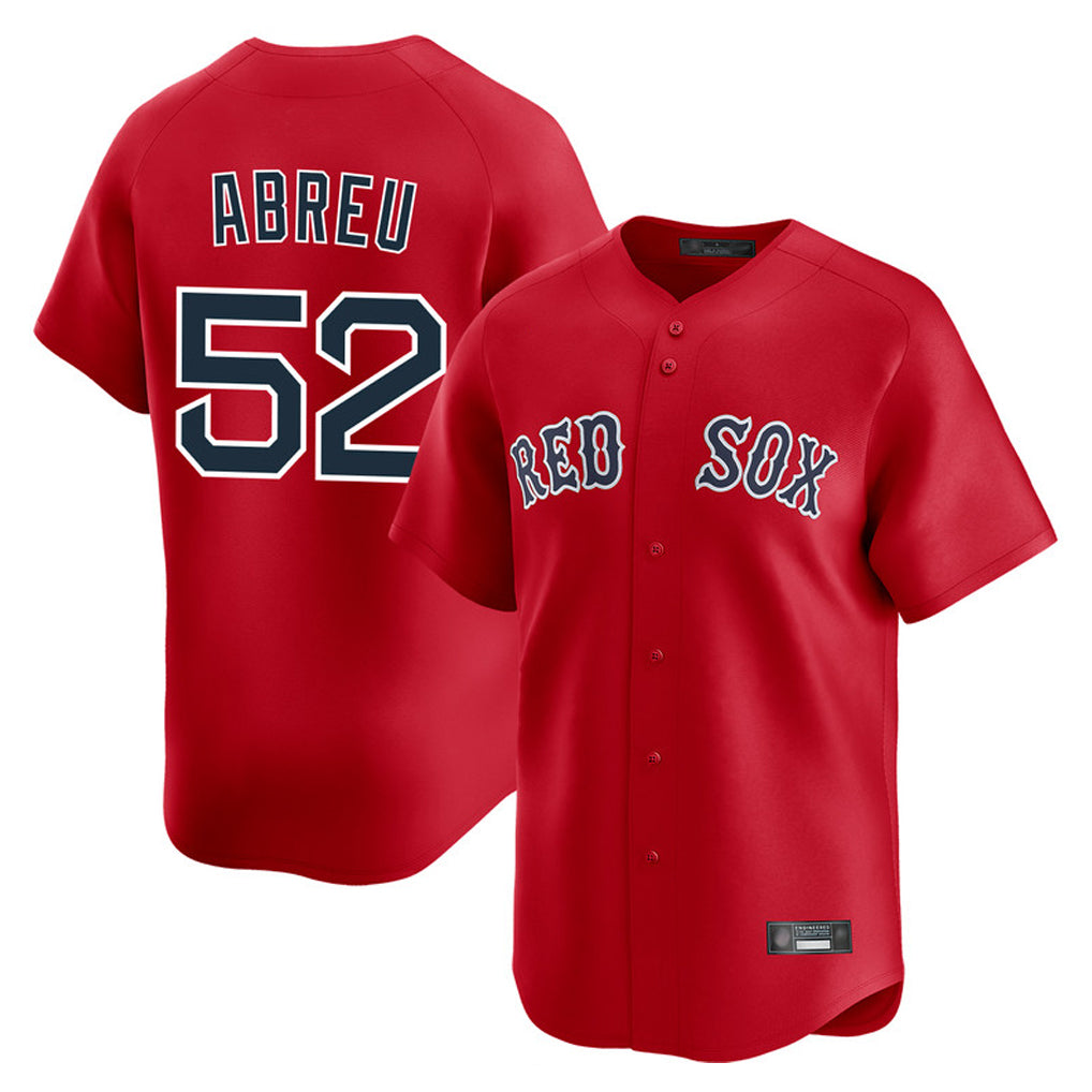 Boston Red Sox #52 Wilyer Abreu Player Red CONTON Limited Home Game Stitched Jerseys1
