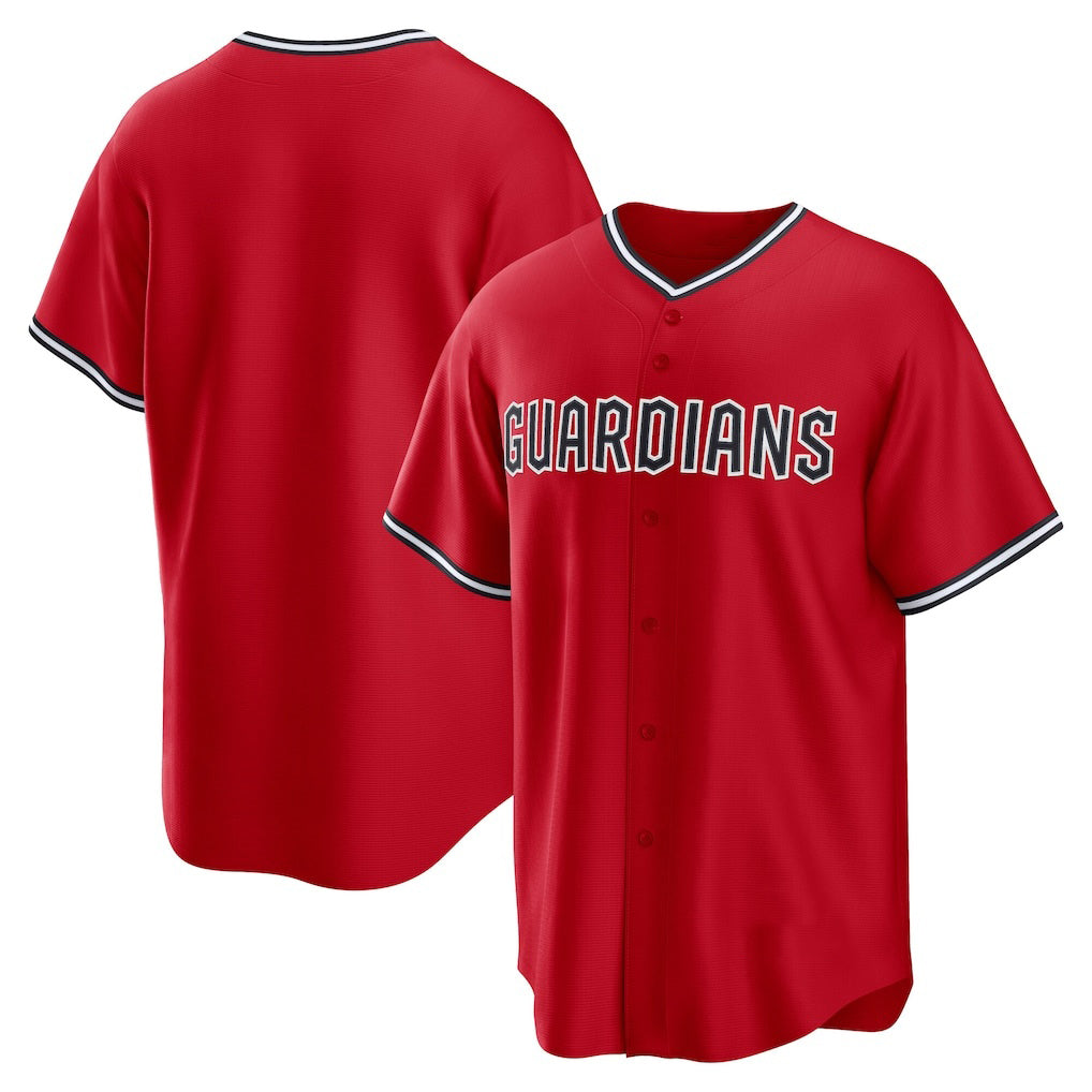 Cleveland Guardians Red CONTON Alternate 2 Replica Jersey