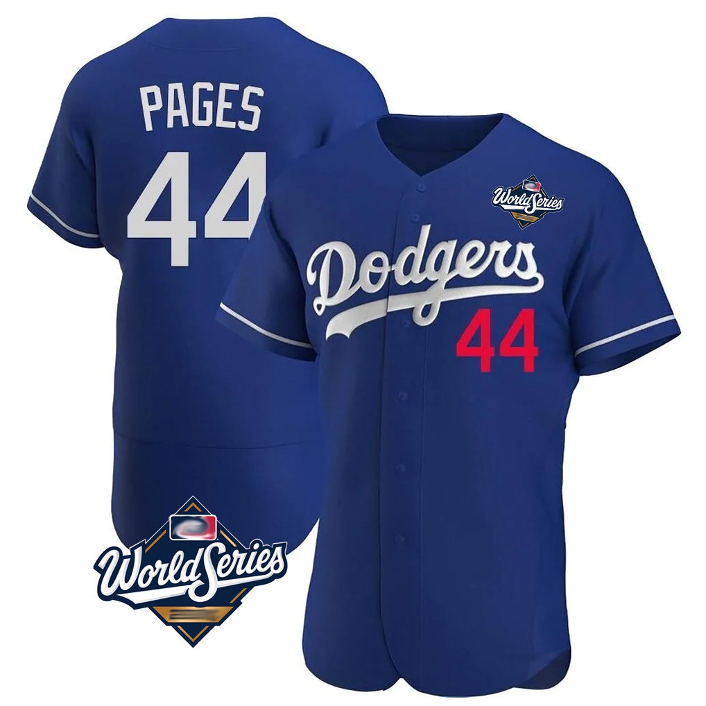 Los Angeles Dodgers #44 Andy Pages Player Royal CONTON World Series Limited Elite Home Stitched Jerseys