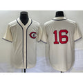 Chicago Cubs #16 Patrick Wisdom 2022 Cream CONTON Field of Dreams Cool Base Stitched Jersey