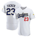 Los Angeles Dodgers #23 Kyle Tucker Player Gold White CONTON 2026 Collection Stadium Limited Elite Stitched Jerseys