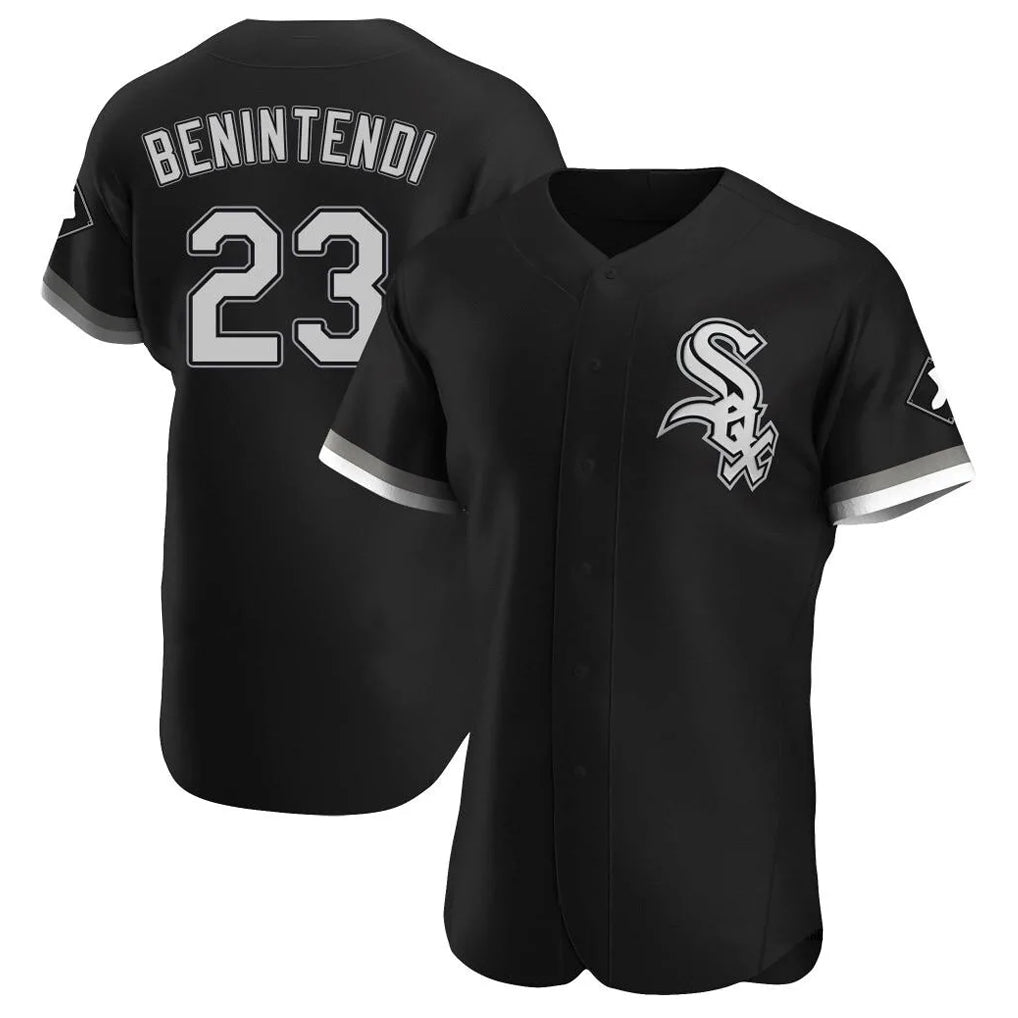 Chicago White Sox #23 Andrew Benintendi Player Black CONTON Limited Elite Home Stitched Jerseys