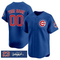Custom Chicago Cubs Active Player Royal CONTON 'Ryne Sandberg Tribute' Vapor Limited V3 Stitched Jersey