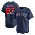 Boston Red Sox #52 Wilyer Abreu Player Navy CONTON Limited Home Game Stitched Jerseys1