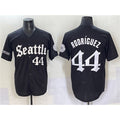 Seattle Mariners #44 Julio Rodr¨ªguez Black CONTON 'Deep Sea Gothic Edition' Vapor Premier Limited Stitched Jersey