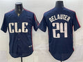 Cleveland Guardians #24 Chase DeLauter Navy CONTON 2024 City Connect Limited Stitched Jersey