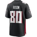A.Falcons #80 Andre Rison Black CONTON Game Retired Player Jersey