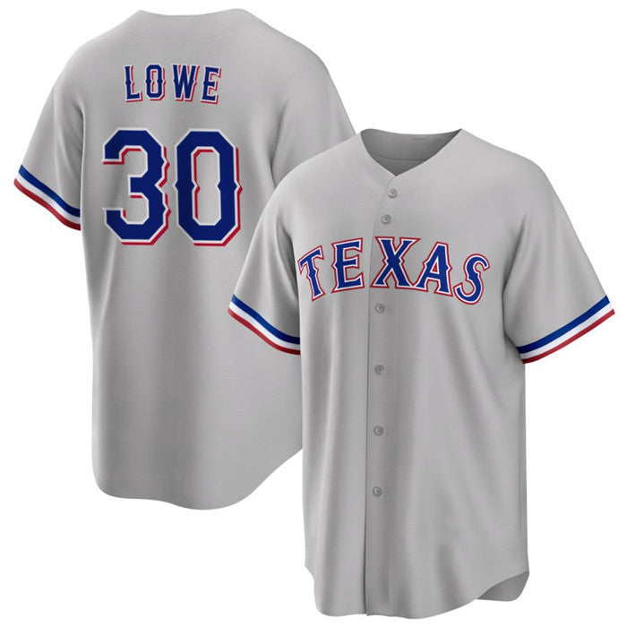 Texas Rangers #30 Nathaniel Lowe Gray CONTON Cool Base Stitched Jersey