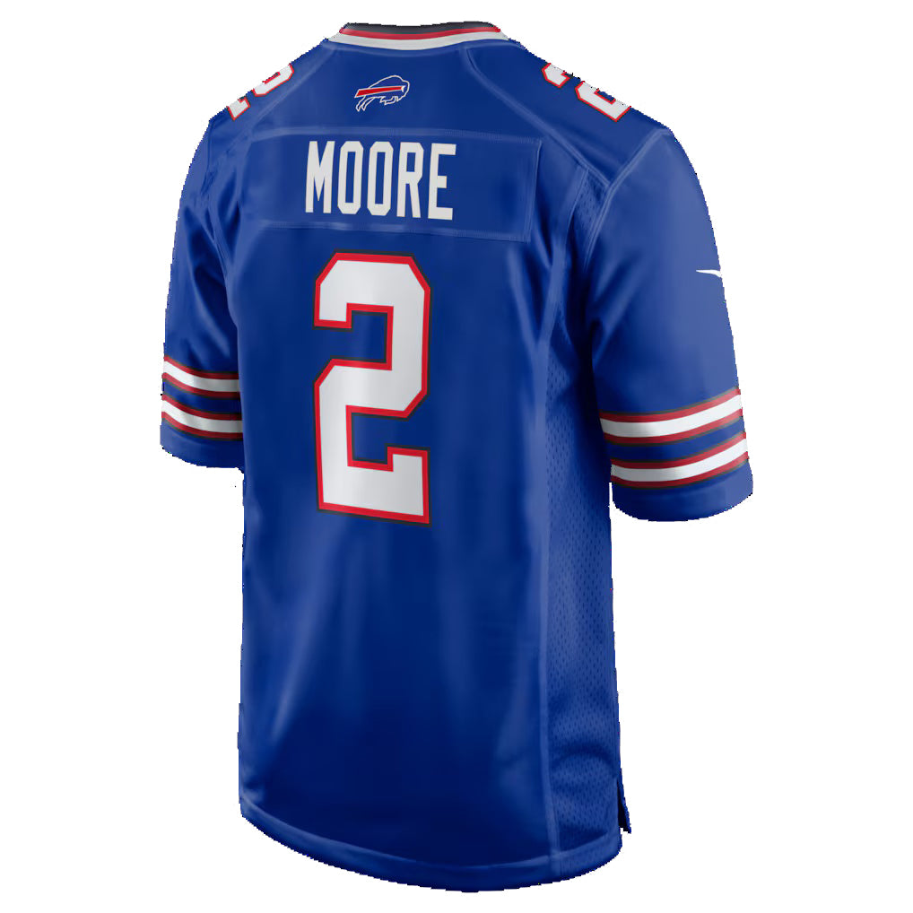 B.Bills #2 D.J. Moore Royal CONTON Game Jersey