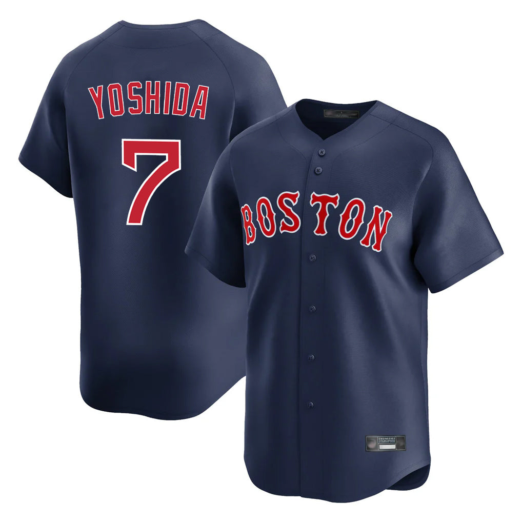 Boston Red Sox #7 Masataka Yoshida Player Navy CONTON Limited Home Game Stitched Jerseys1