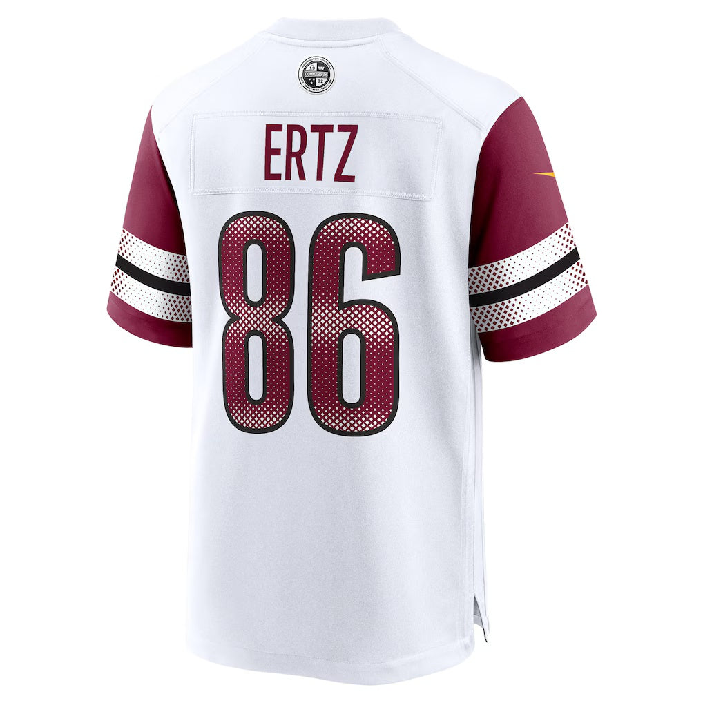 W.Commanders #86 Zach Ertz White CONTON Game Jersey