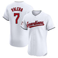 Cleveland Guardians #7 George Valera Player White CONTON Limited Elite Home Stitched Jerseys