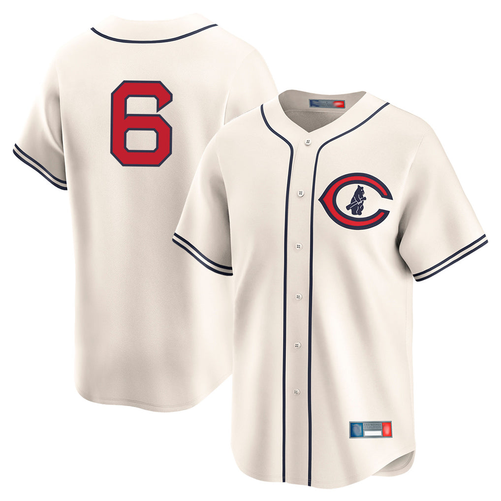 Chicago Cubs #6 Matt Shaw Player Cream CONTON Field of Dreams Limited Home Game Stitched Jerseys