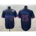 Toronto Blue Jays #25 Anthony Santander Navy CONTON 2025 World Series City Connect Limited Stitched Jersey