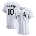Chicago White Sox #10 Chase Meidroth Player White CONTON Stripe Limited Elite Home Stitched Jerseys