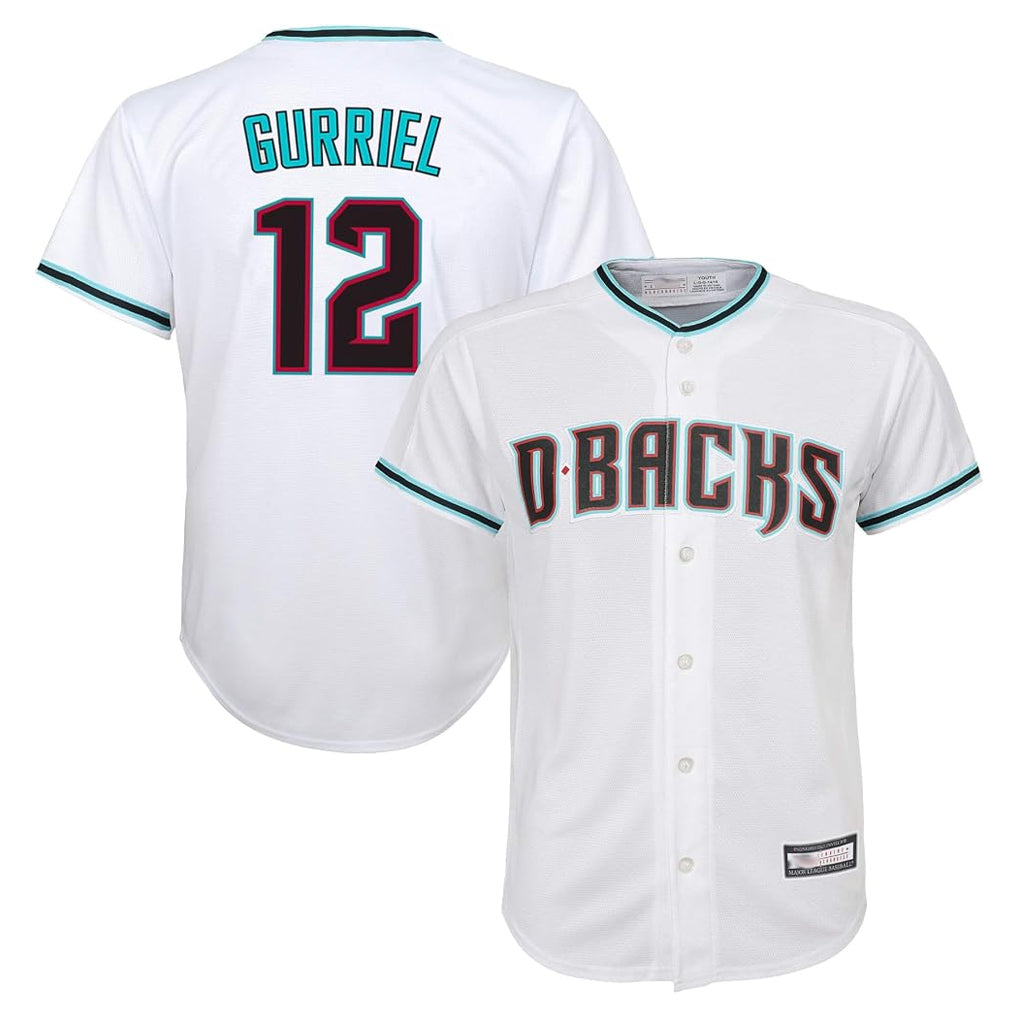 Arizona Diamondbacks #12 Lourdes Gurriel Jr Player White CONTON World Series Home Game Stitched Jerseys