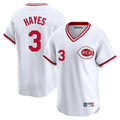 Cincinnati Reds #3 Ke'Bryan Hayes Player White CONTON Cooperstown Collection Limited T-shirt Home Stitched Jerseys