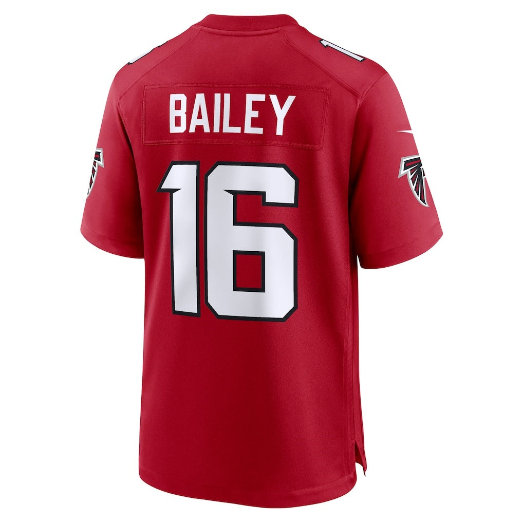A.Falcons #16 Jake Bailey Red CONTON Team Game Jersey