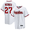 Cleveland Guardians #27 Austin Hedges Player White CONTON Game Home Stitched Jerseys