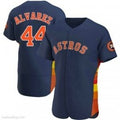 Houston Astros #44 Yordan Alvarez Authentic Navy CONTON Alternate Jerseys