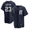 Detroit Tigers #23 Kirk Gibson Player Navy CONTON Game Home Stitched Jerseys
