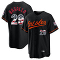 Baltimore Orioles #29 Samuel Basallo Player Black CONTON USA 250 Fourth of July Home Game Stitched Jerseys