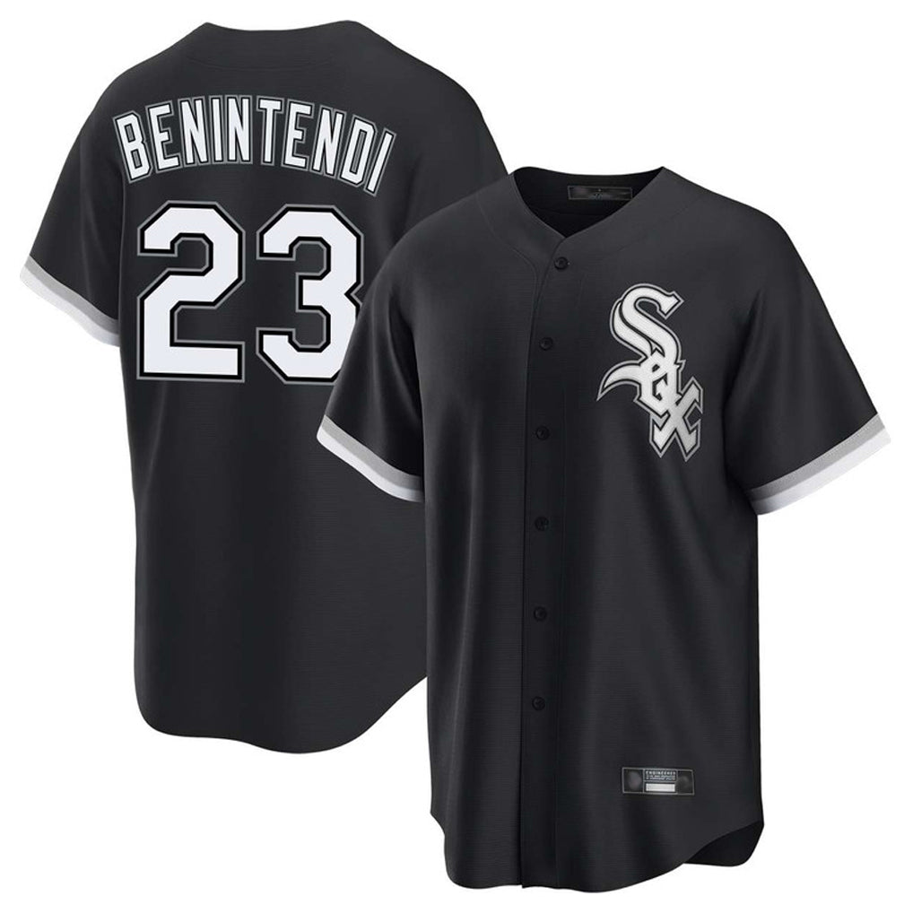 Chicago White Sox #23 Andrew Benintendi Player Black CONTON Home Game Stitched Jerseys
