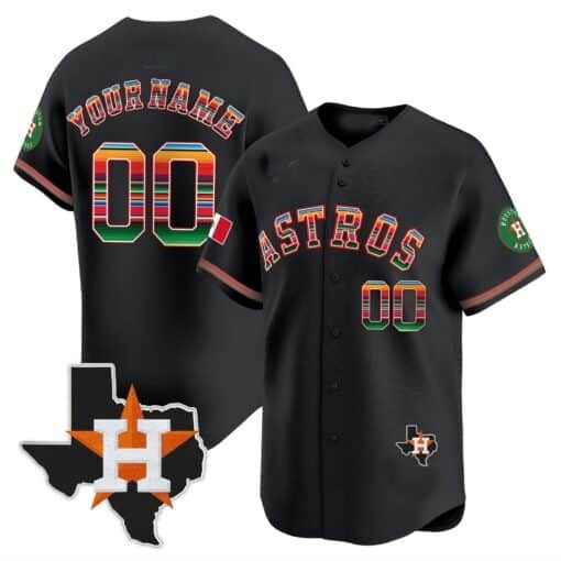 Custom Houston Astros Mexico Texas Patch Vapor Premier Limited Jersey ¨C All Stitched CONTON