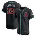 Arizona Diamondbacks #28 Nolan Arenado Player Black CONTON Limited Elite Home Game Stitched Jerseys