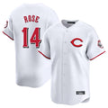 Cincinnati Reds #14 Pete Rose Player White CONTON Limited Home Stitched Jerseys