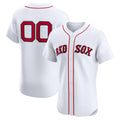 Custom Boston Red Sox White CONTON Home Elite Jersey