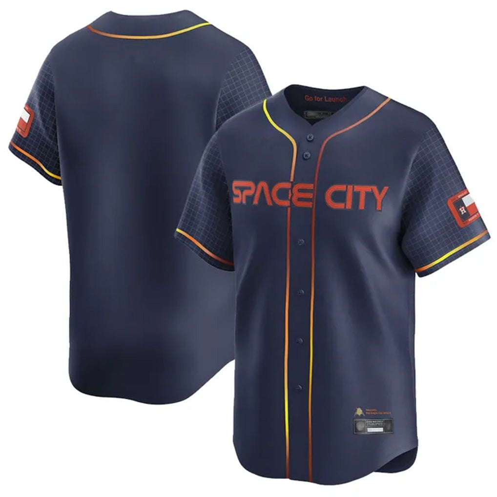 Houston Astros Blank Player Navy CONTON City Connect Limited Home Stitched Jerseys