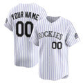 Custom Colorado Rockies White CONTON Home Limited Jersey