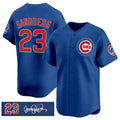 Chicago Cubs #23 Ryne Sandberg Royal CONTON 'Ryne Sandberg Tribute' Vapor Limited V3 Stitched Jersey