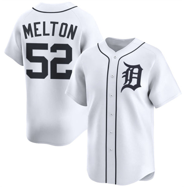 Detroit Tigers #52 Troy Melton White CONTON 2024 Home Limited Stitched Jersey