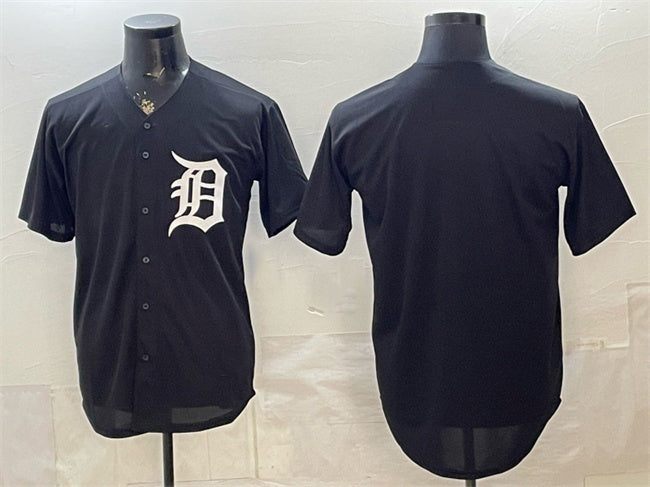 Detroit Tigers Blank Black CONTON Limited Stitched Jersey