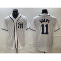 New York Yankees #11 Anthony Volpe White CONTON Fashion Cool Base Jersey